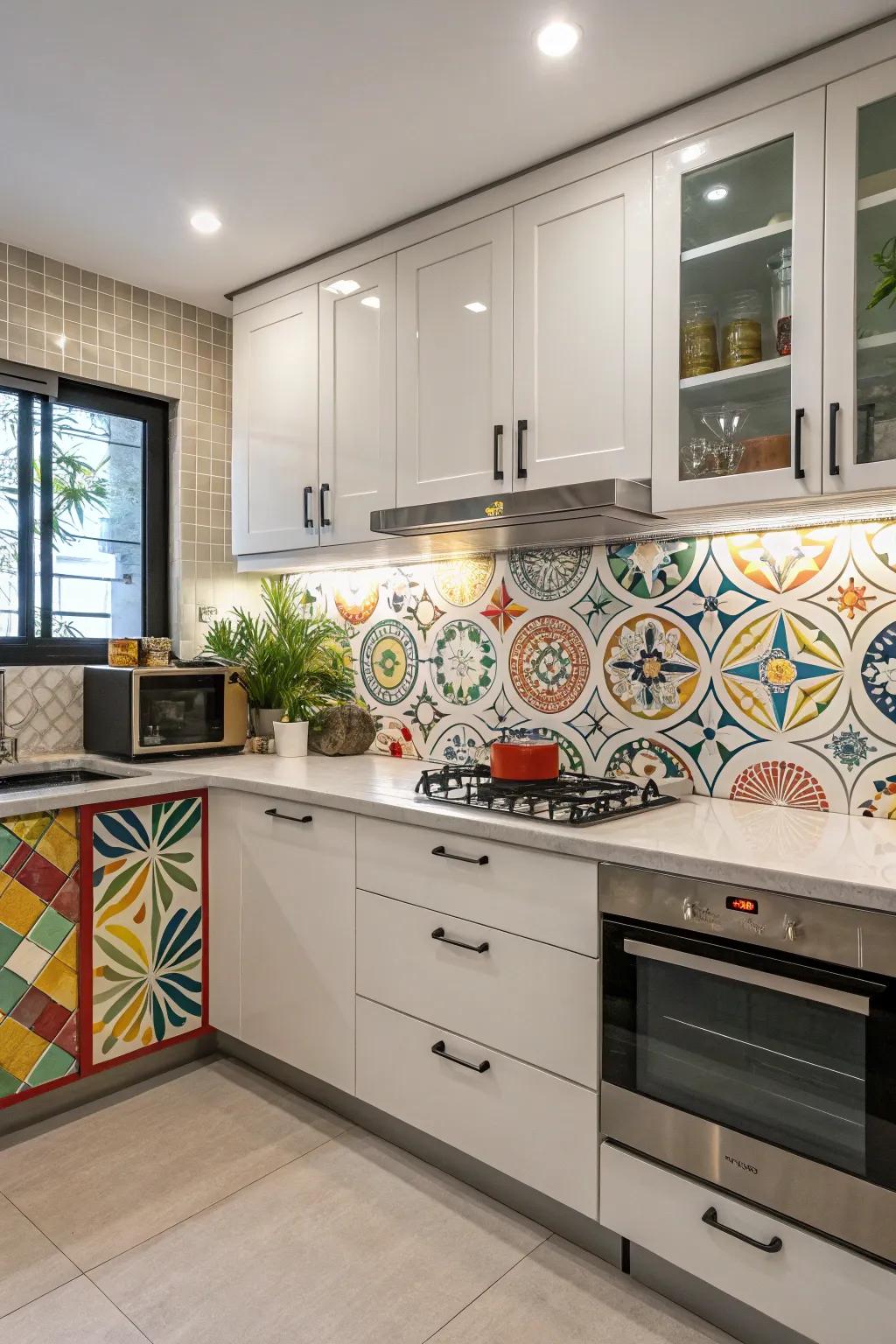 Create a bold impression using striking graphic designs.