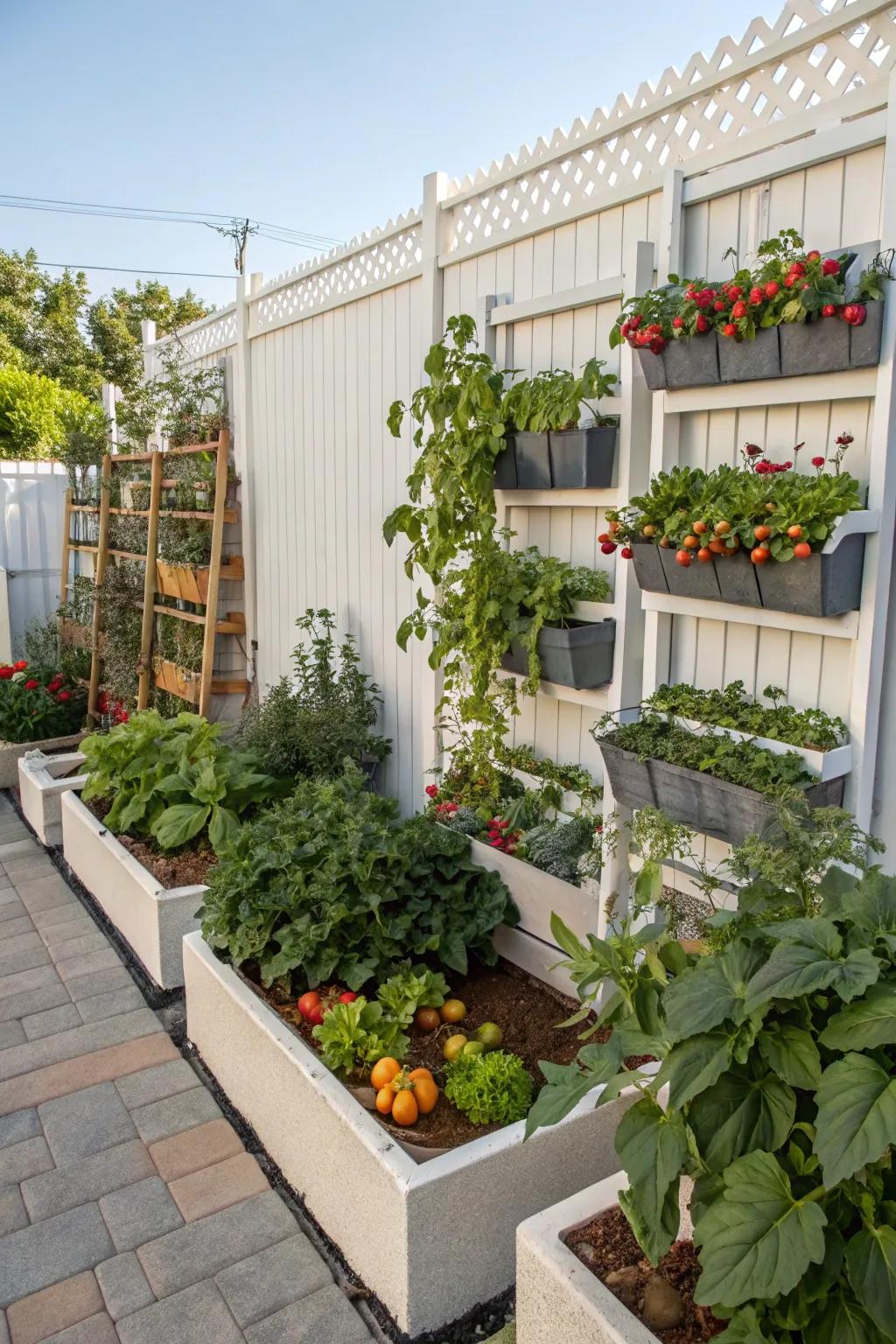 Optimizing space in a compact garden for the best possible output.