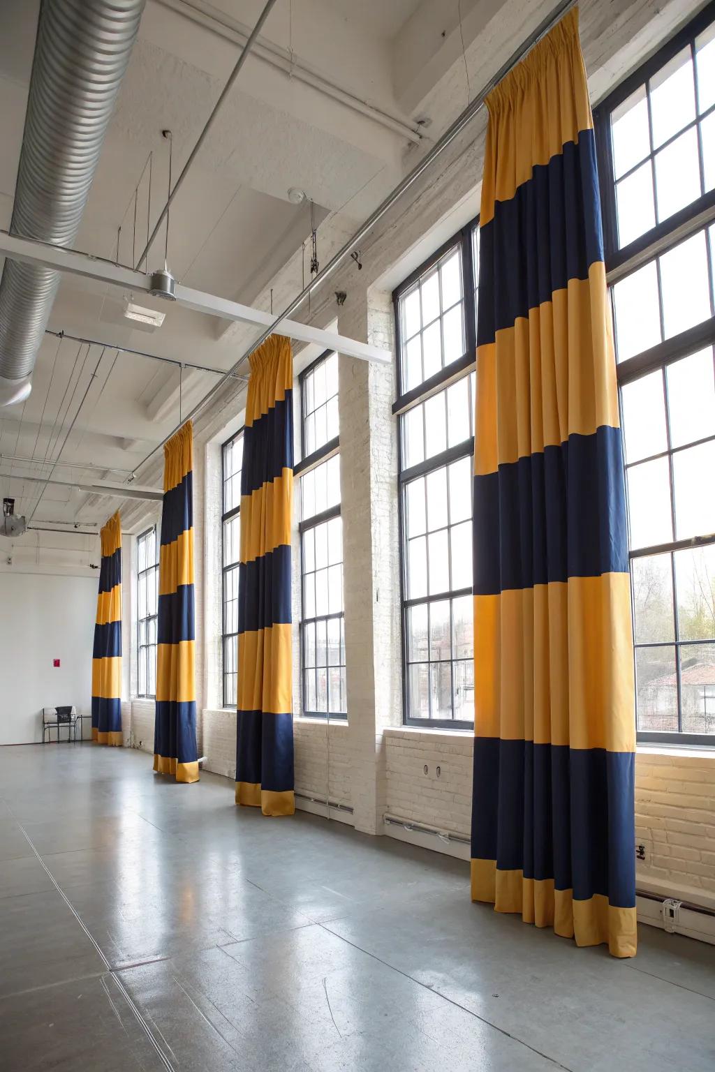 Color division shapes a prominent visual effect.