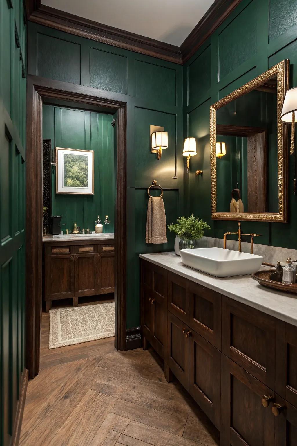 Abundant colors like profound greens and blues accentuate the Victorian sensation.