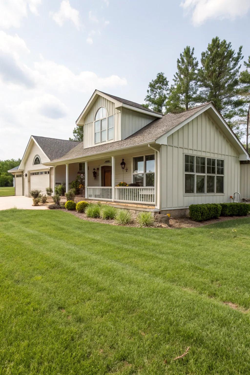 Vertical cladding adds drama and makes any house appear taller.