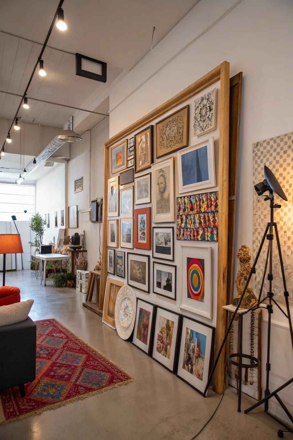 An overlapping style that provides depth and fascination.