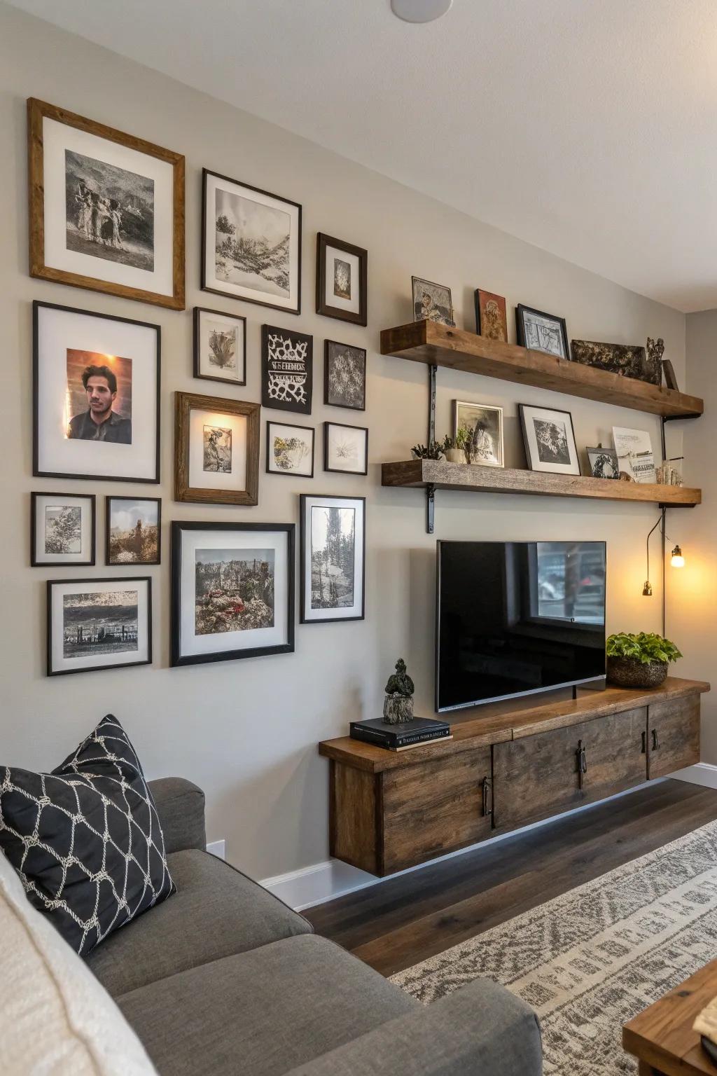 An eclectic blend of decor infuses character into your walls.