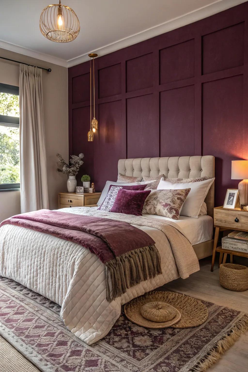 Feature walls make striking focal points.