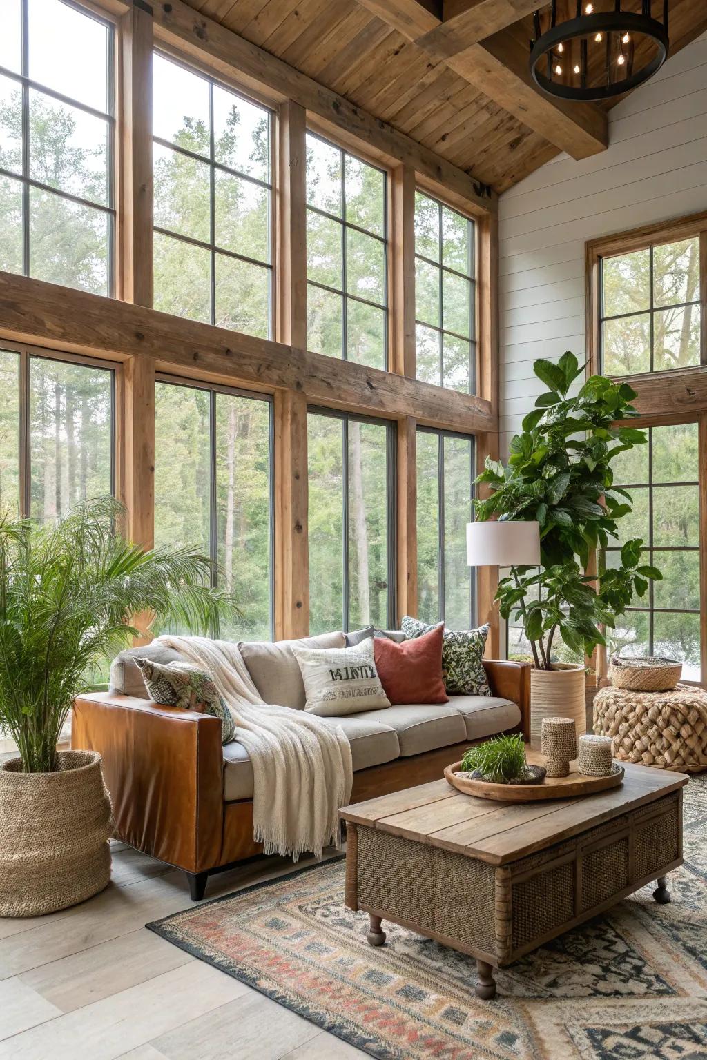 Open designs make the space feel big and modern.