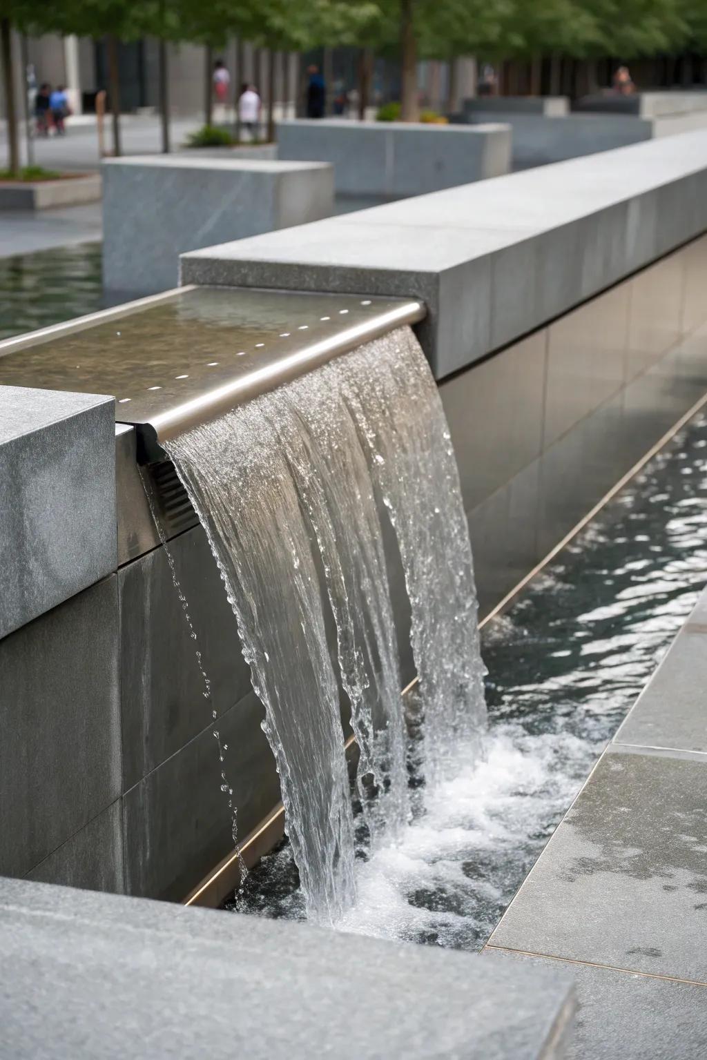 Simplicity and style with a modern minimalist cascade.