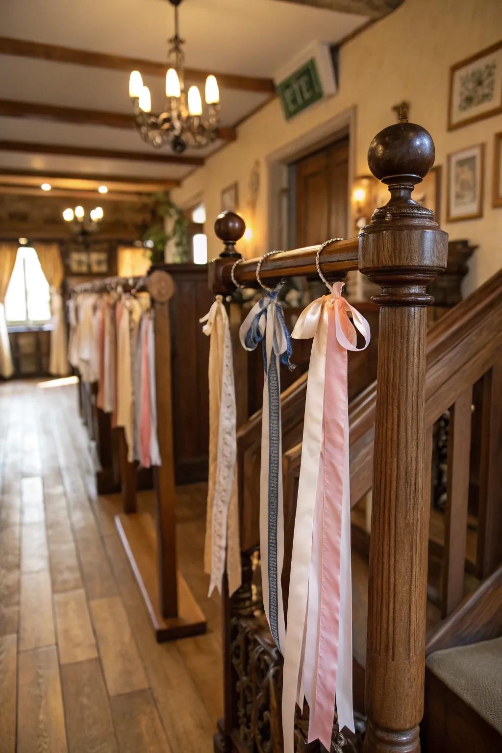 Repurposed shafts create enchanting ribbon exhibitions.