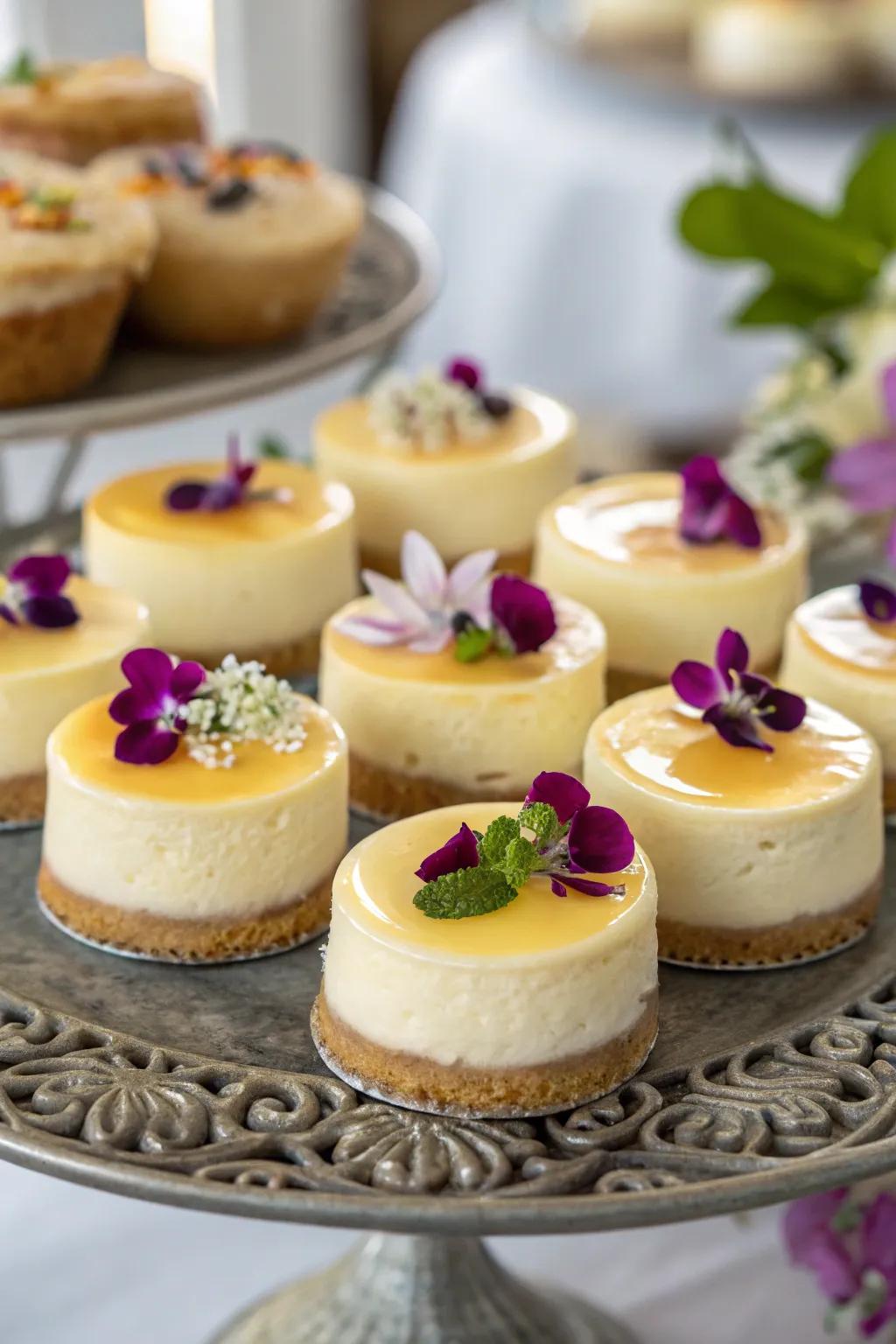 Botanical cheesecakes that are as visually stunning as they are delicious.