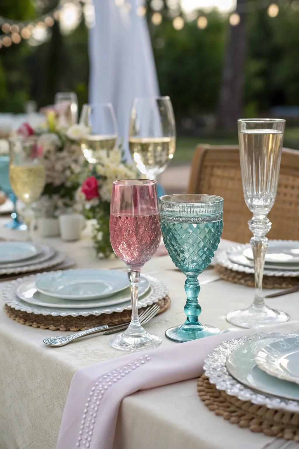 Mixing glassware adds visual flair