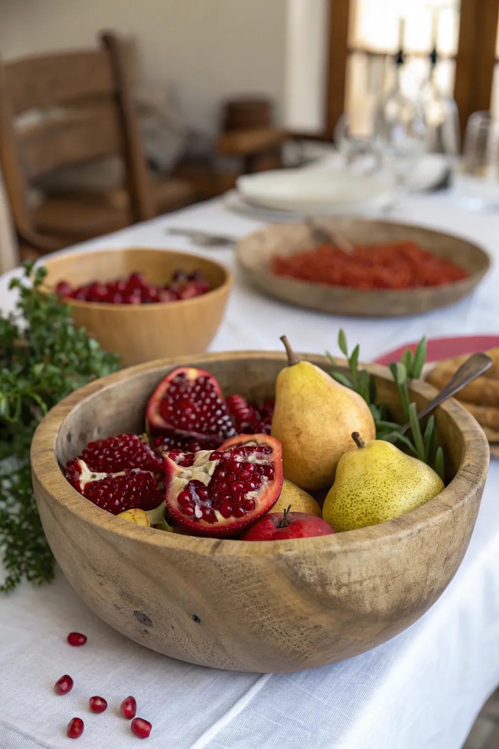 Nature’s generosity showcased as a centerpiece.