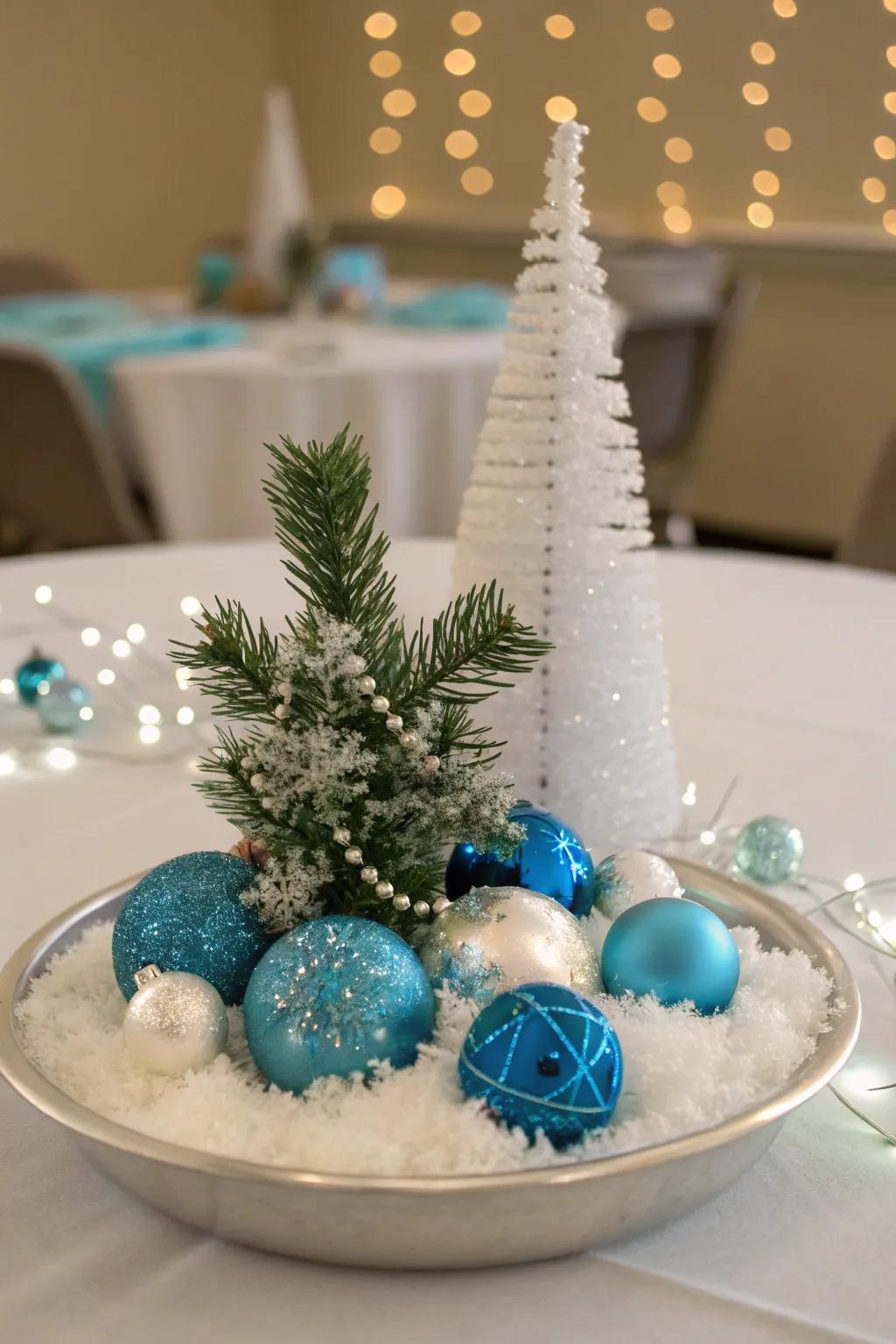 Winter-inspired centerpieces usher the season&rsquo;s allure into your office.