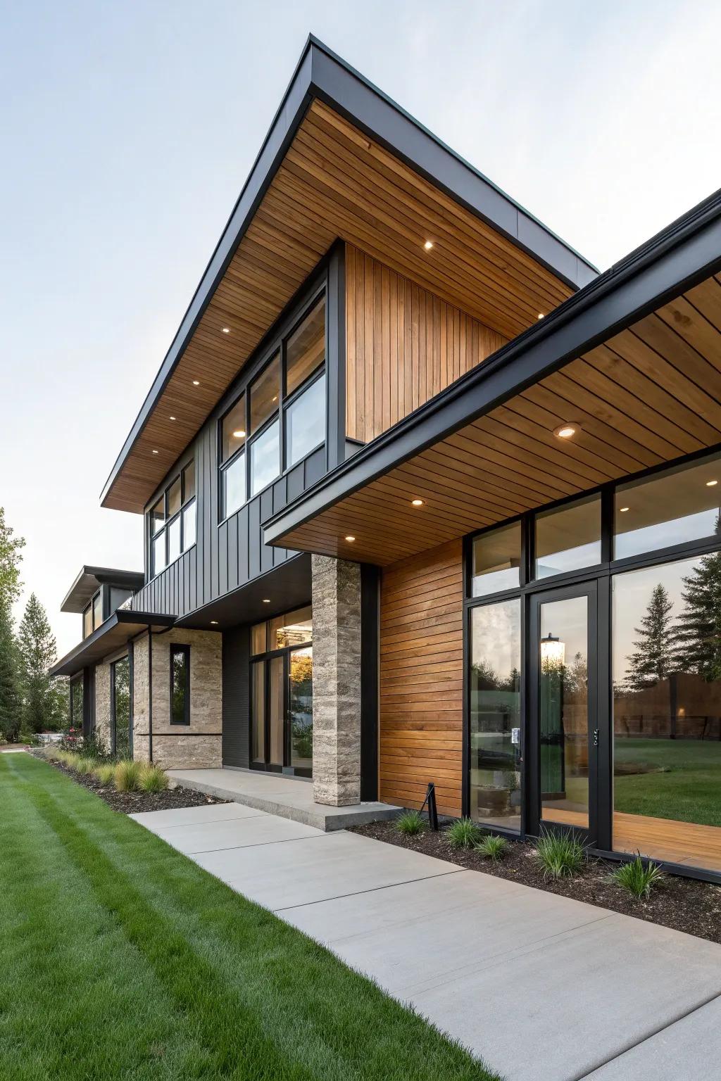 Comparison in materials builds up depth and persona to your home.