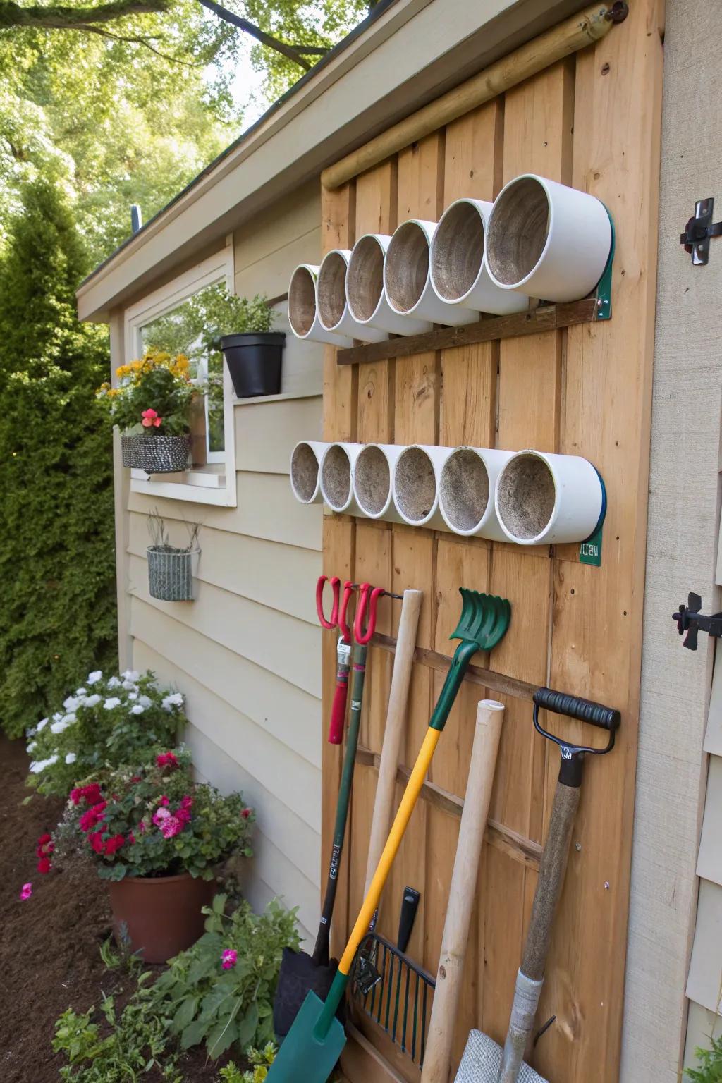 Plastic tube storage offers an innovative and economical solution.