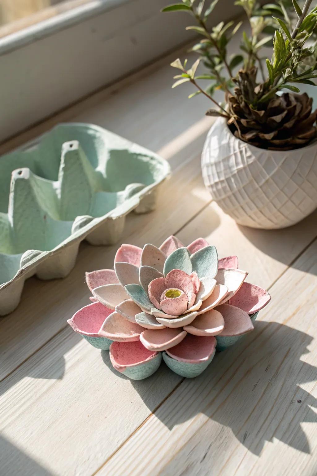 Transform simple egg cartons into charming blooms&mdash;perfect for adding a personal touch to any gift.