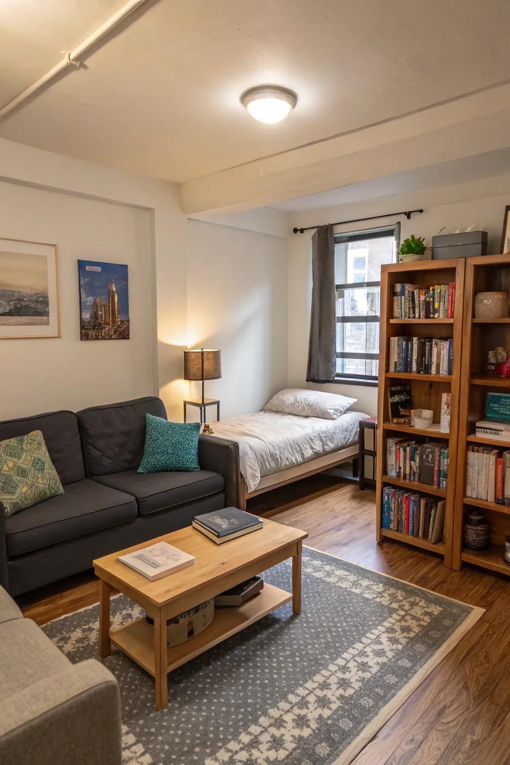 Define zones with furniture to enhance functionality.