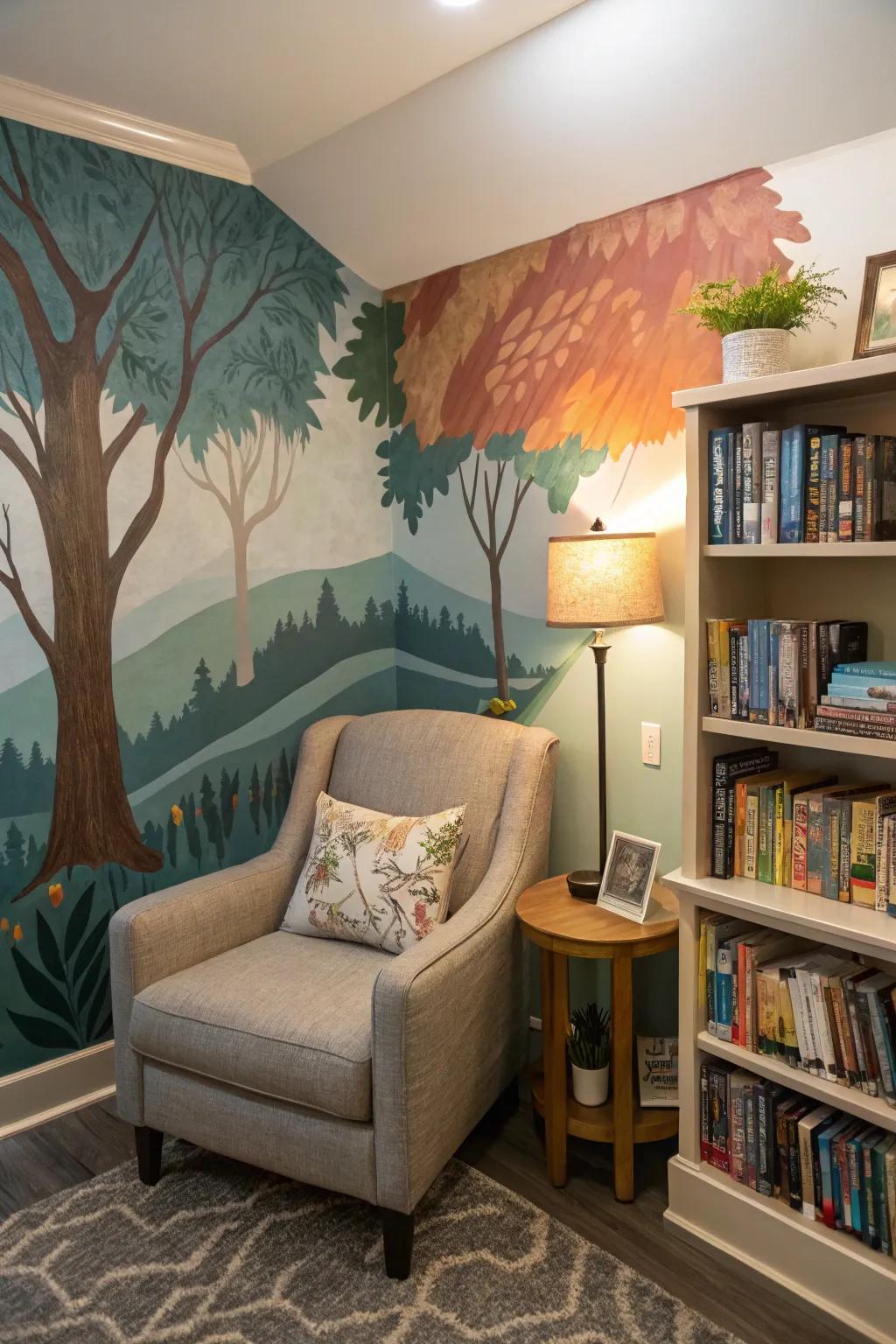 Infuse a personal touch with murals reflecting your unique artistic expression.