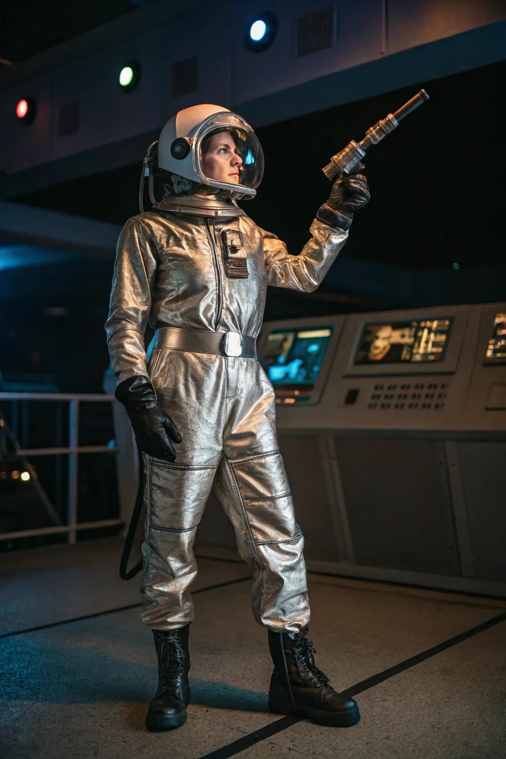A voyager geared up to set out into the final frontier.