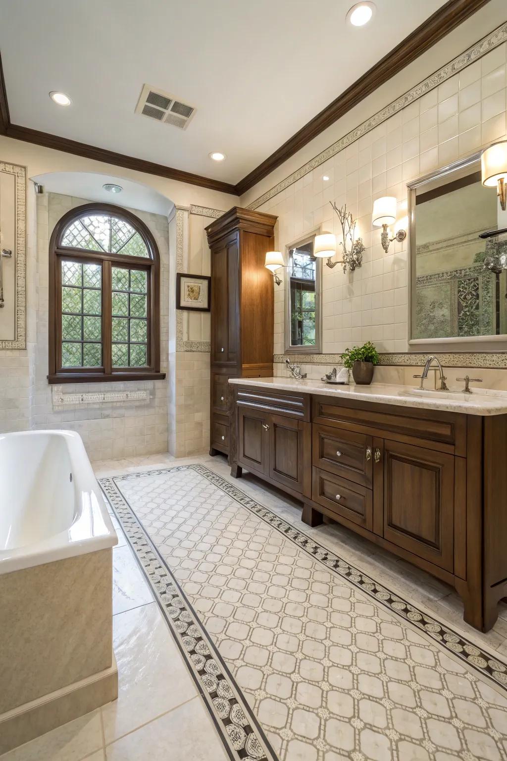 Timeless and durable tile designs for wet areas.
