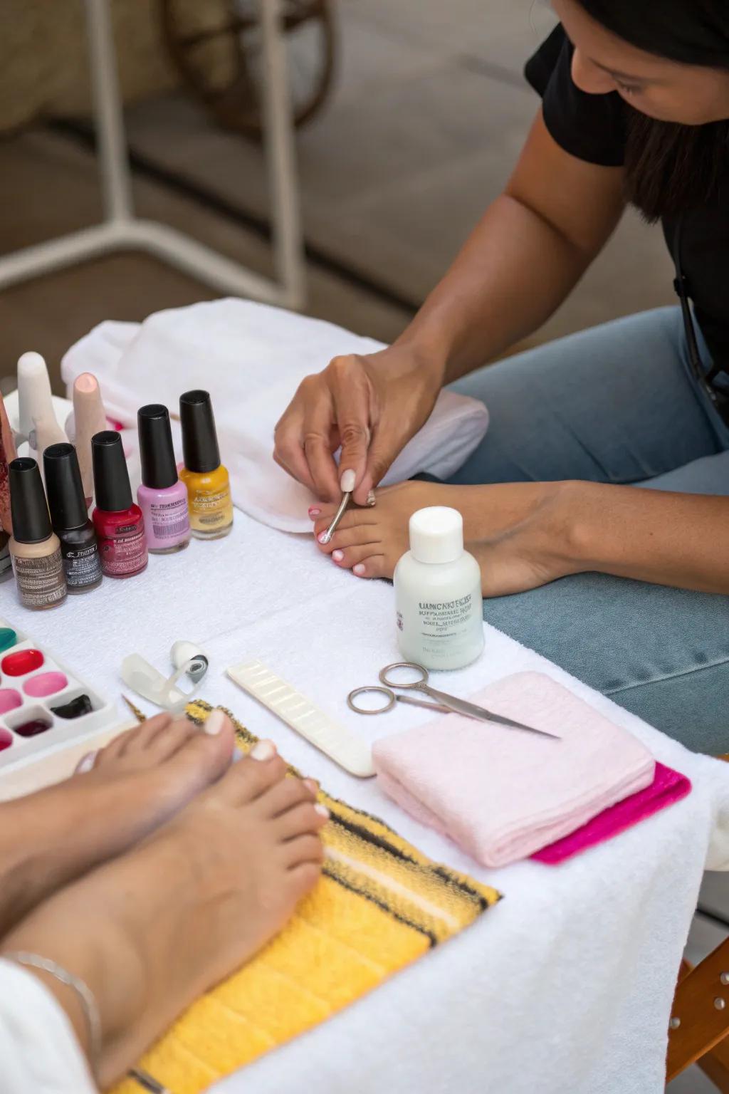 A home mani-pedi is the perfect treat for your nails.