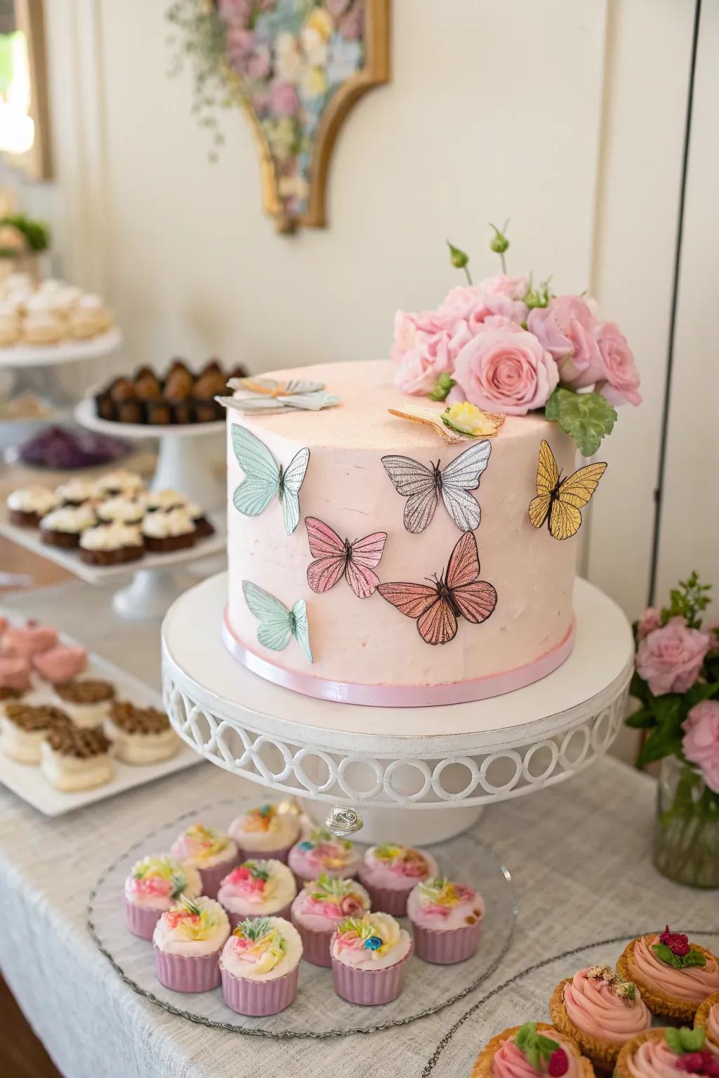 A muted insect sweet serving as a stunning centerpiece.