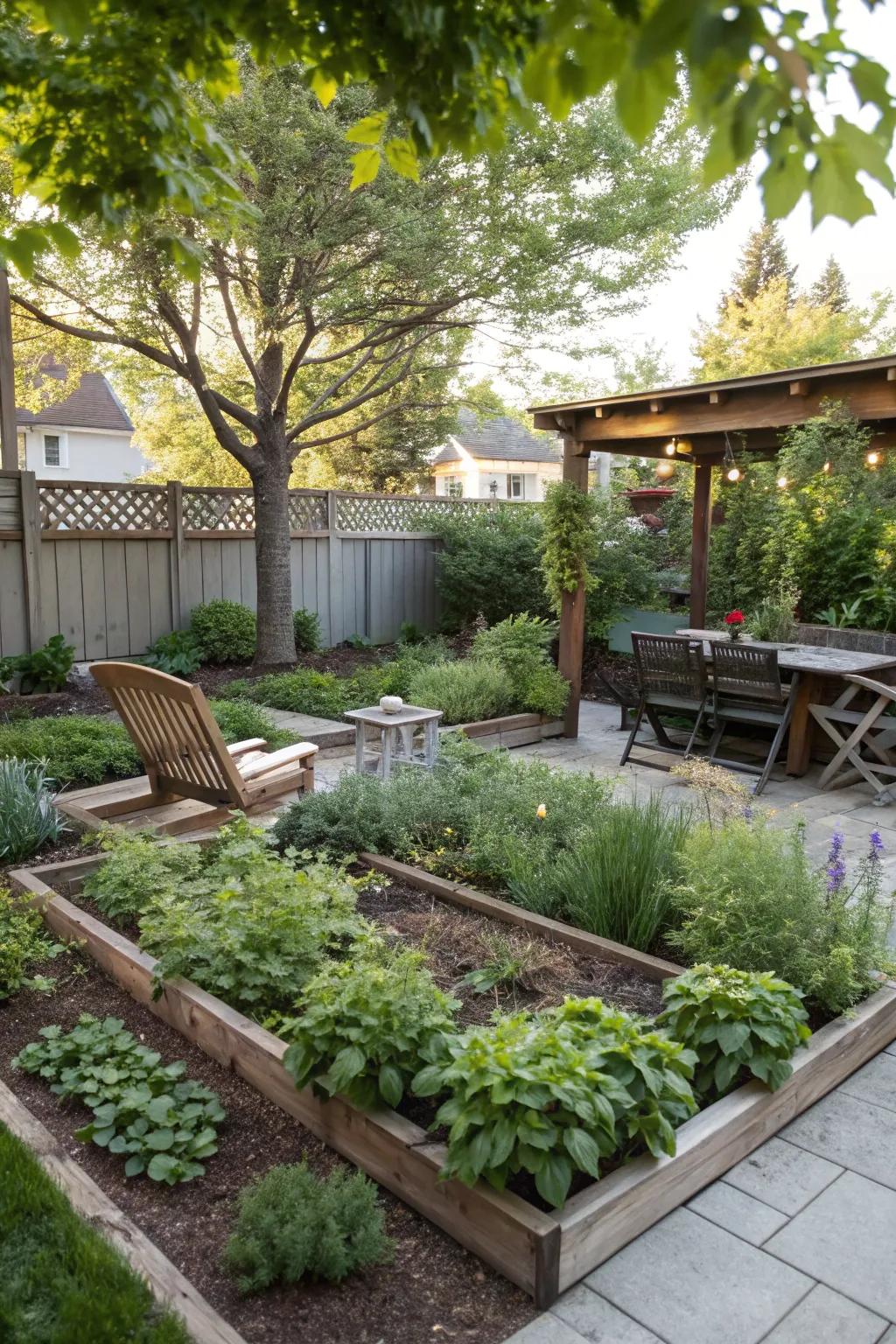 Functional spaces add value and pleasure to your easement.