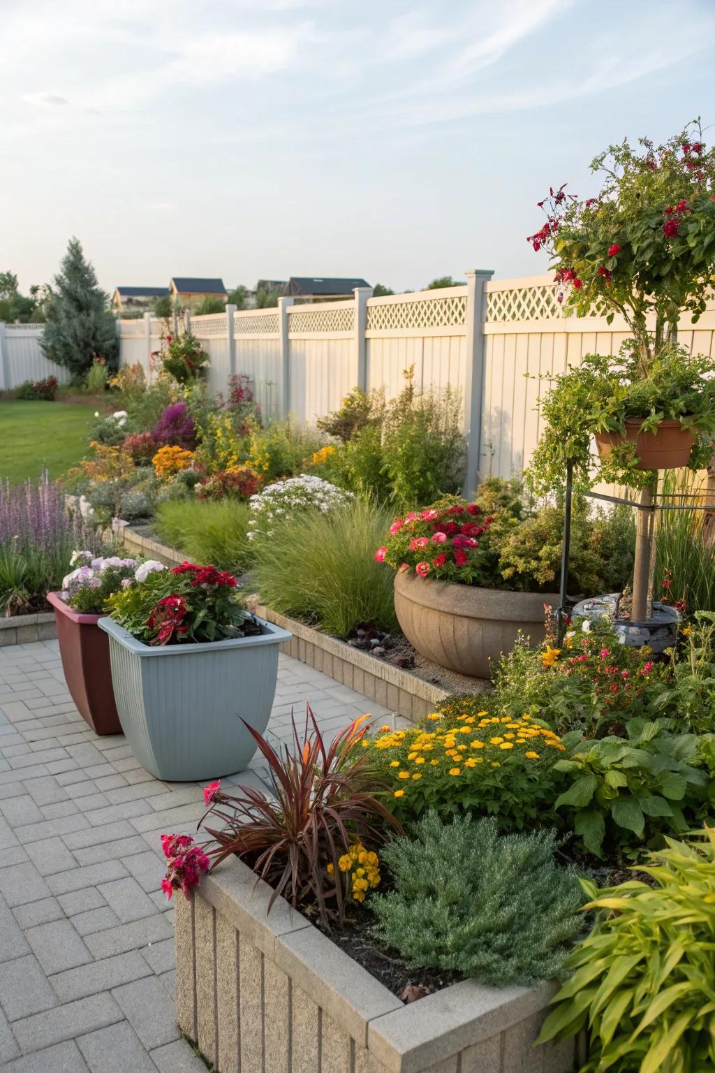 Lush flora instills vitality and hue into your outdoor space.