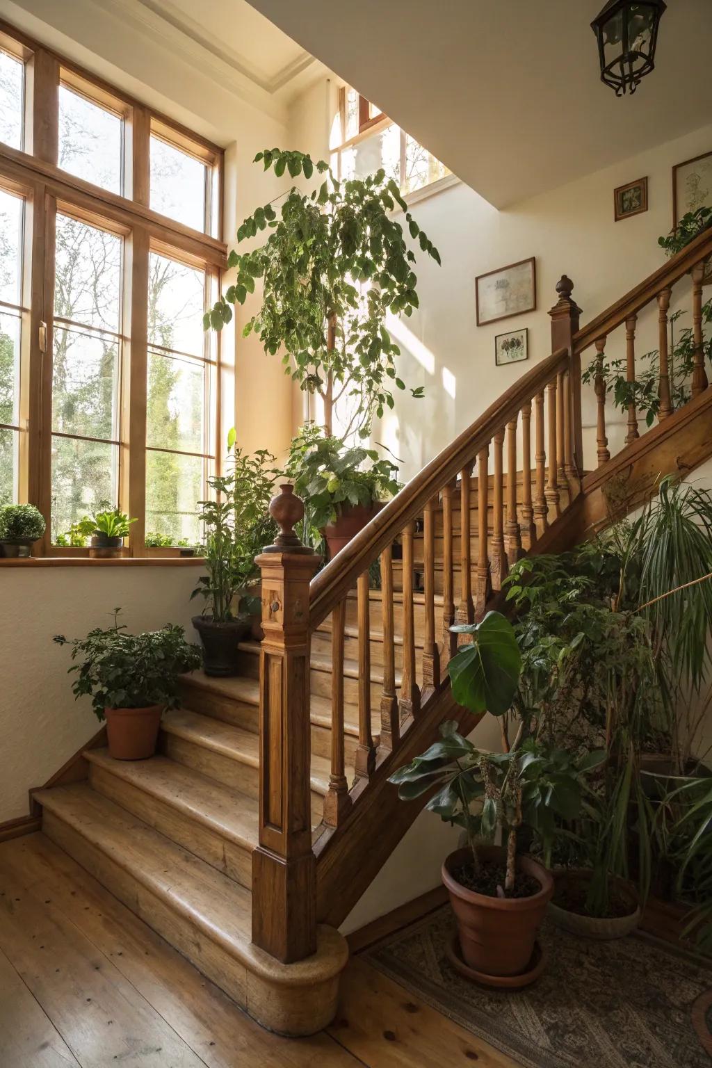 Cozy and inviting through pure wood shades.