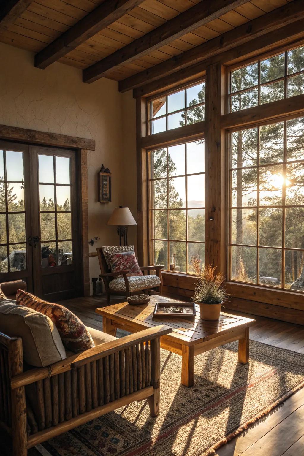 Big windows provide plenty of all-natural illumination and warmth