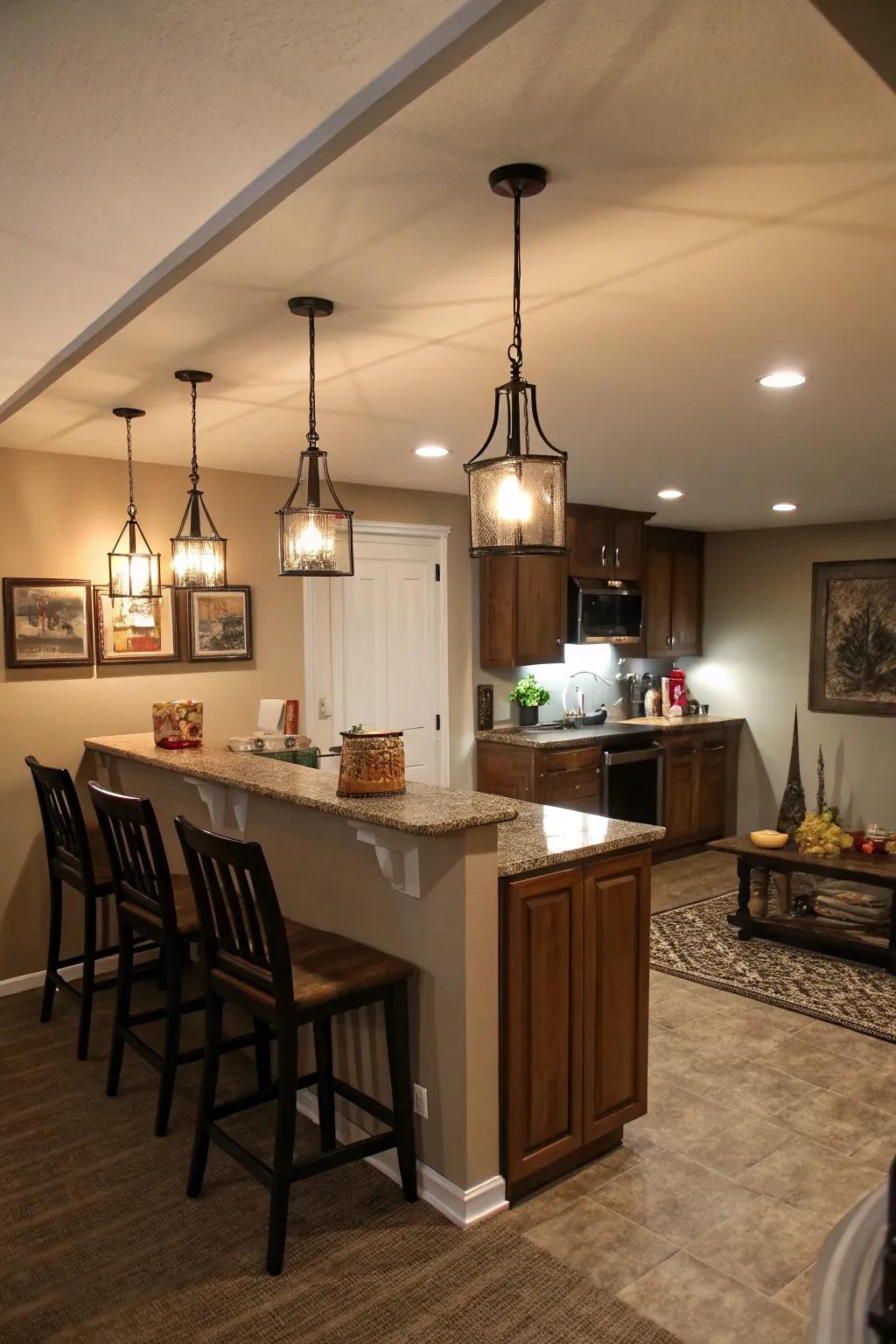 Layered illumination enhances both design and purpose.