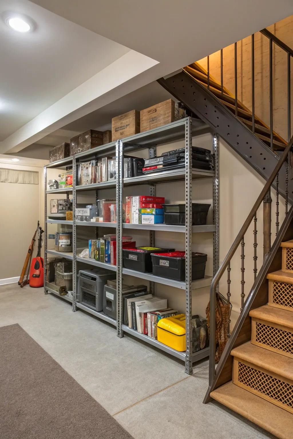 Adjustable shelving is a versatile solution for ever-changing storage needs.