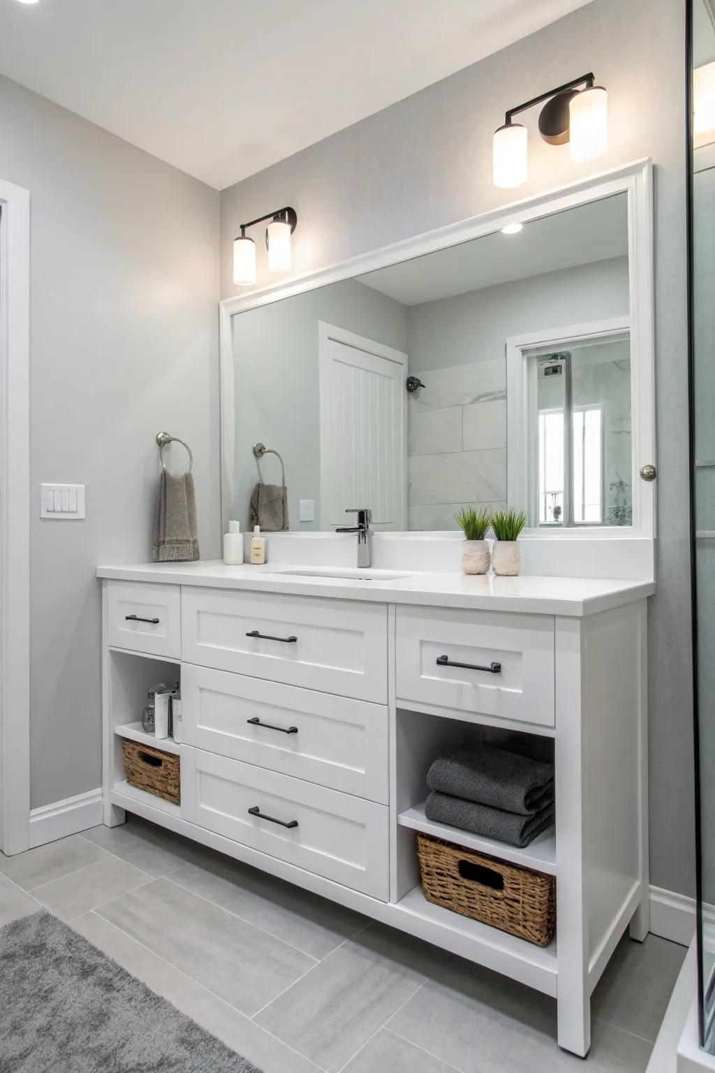 Up-to-date vanities join style with practicality, heightening your bathroom's purpose.