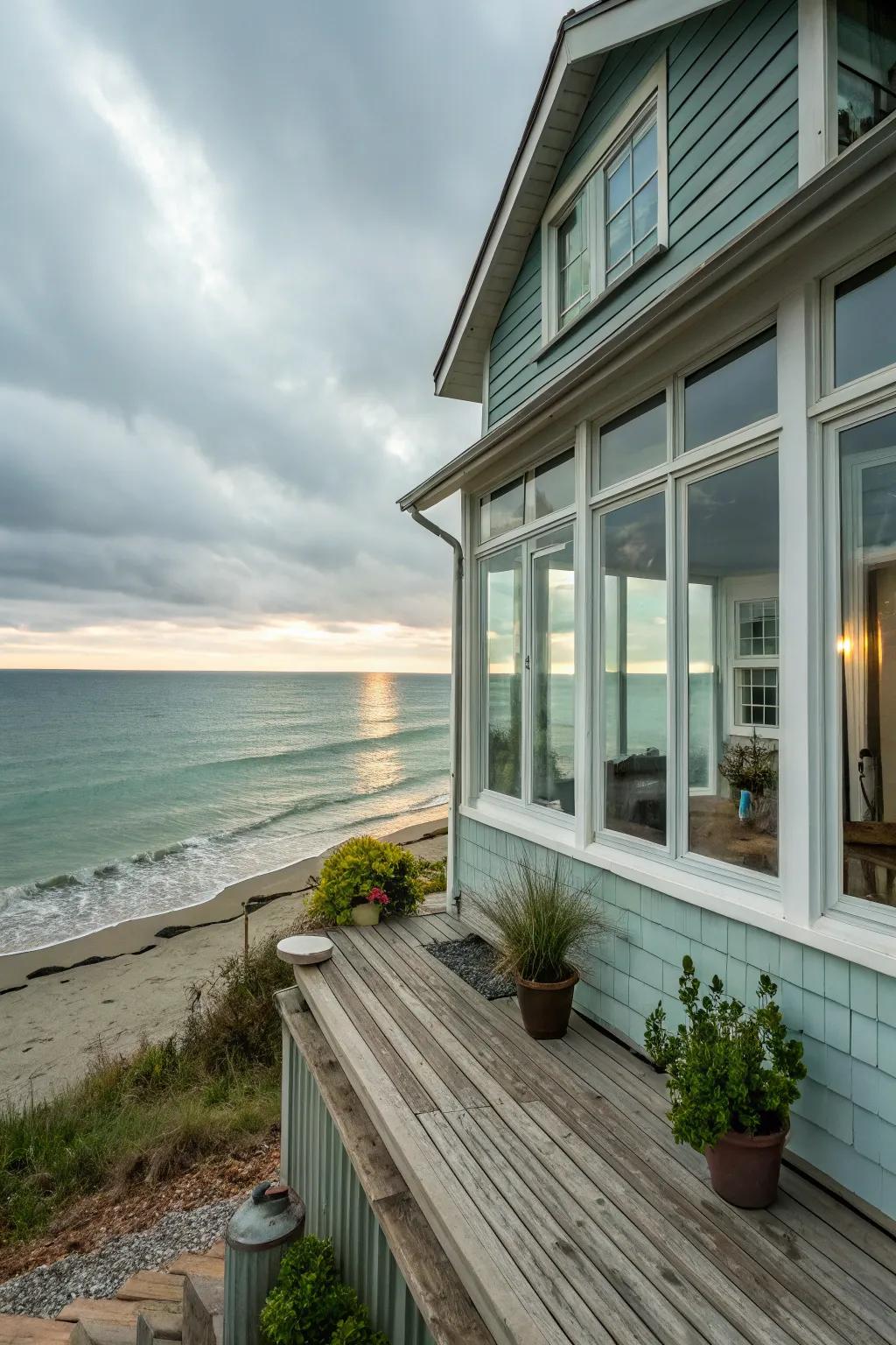 Expansive windows offer incredible views and a connection to the outdoors.