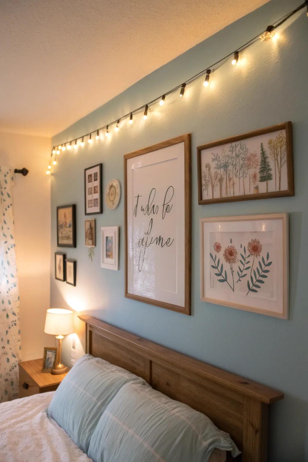Meaningful sayings customize and inspire the atmosphere.
