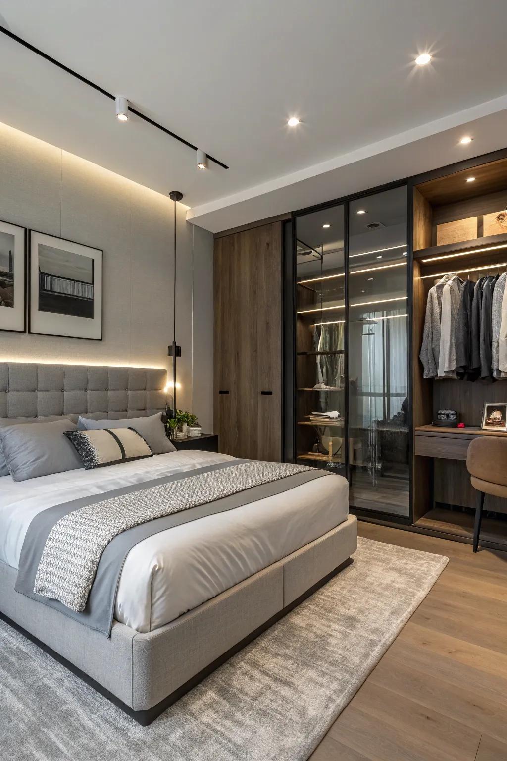 Elegant furnishings offer both design and practicality.