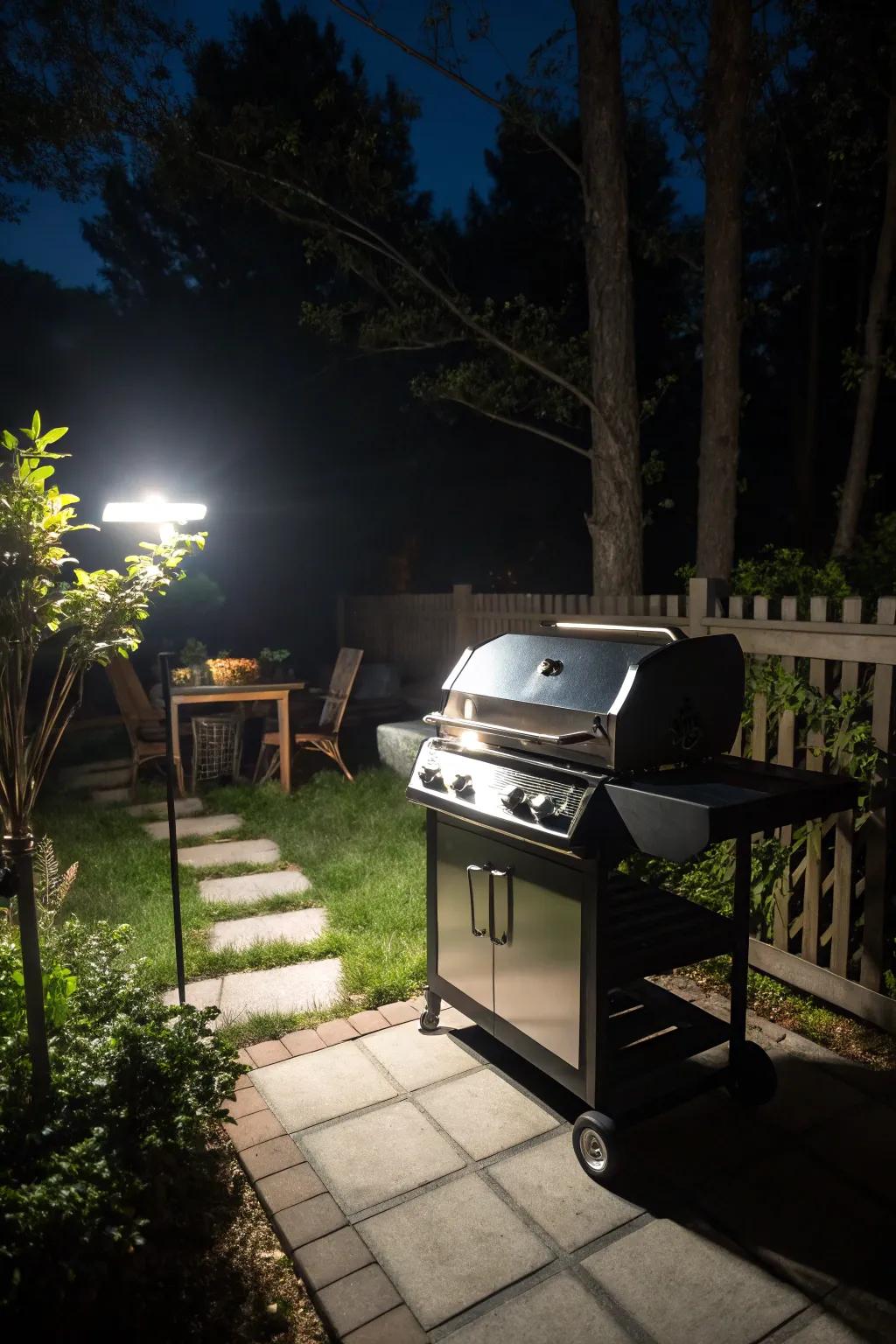 LED lamps provide radiant and efficient lighting for grills.
