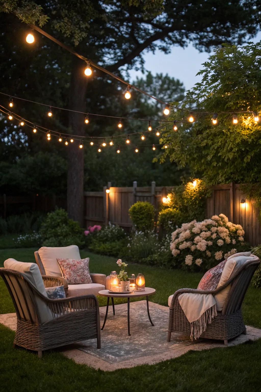 An outdoor arrangement offers a laid-back and revitalizing birthday experience.