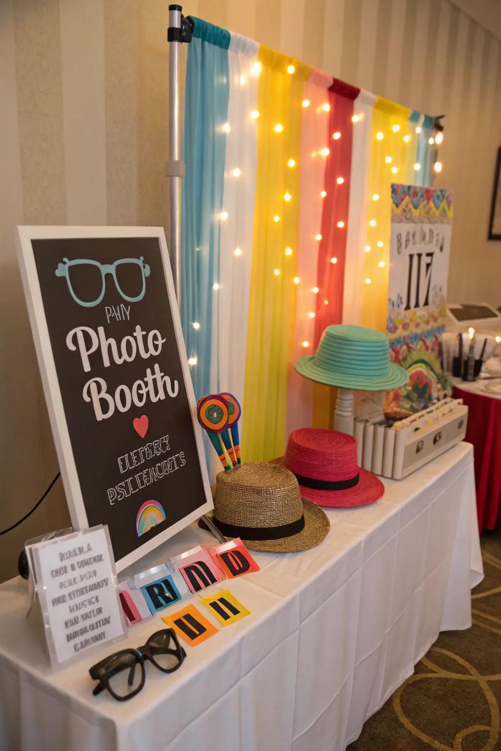 Craft memories with a delightful do-it-yourself snapshot corner.