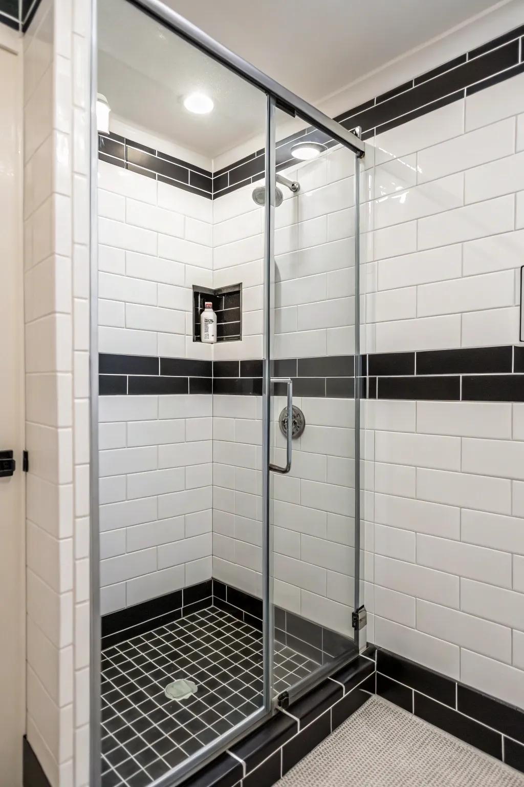 An essentialist design emphasizes the elegance of the tiles.