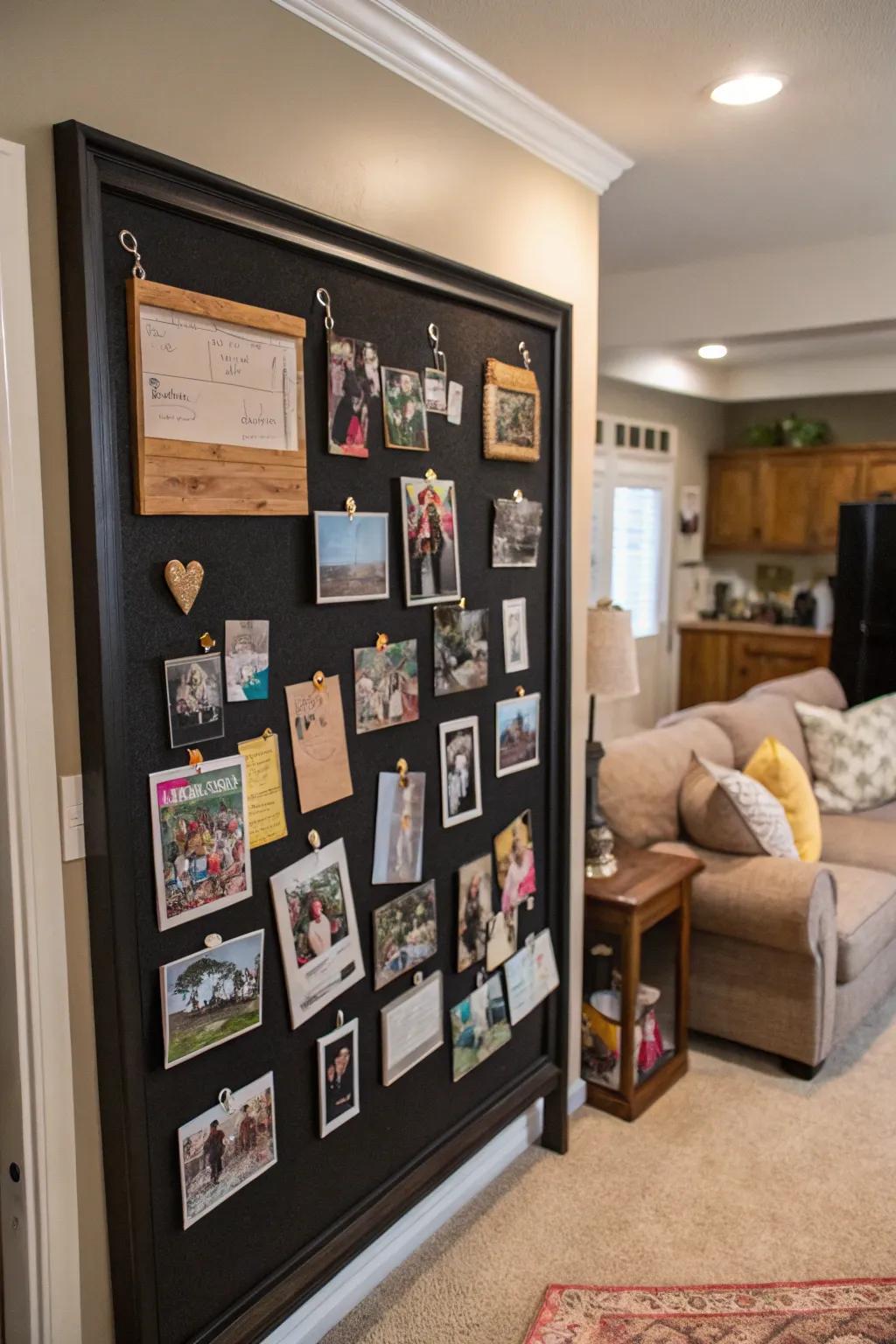 Capture unforgettable family memories with a personalized memo board.