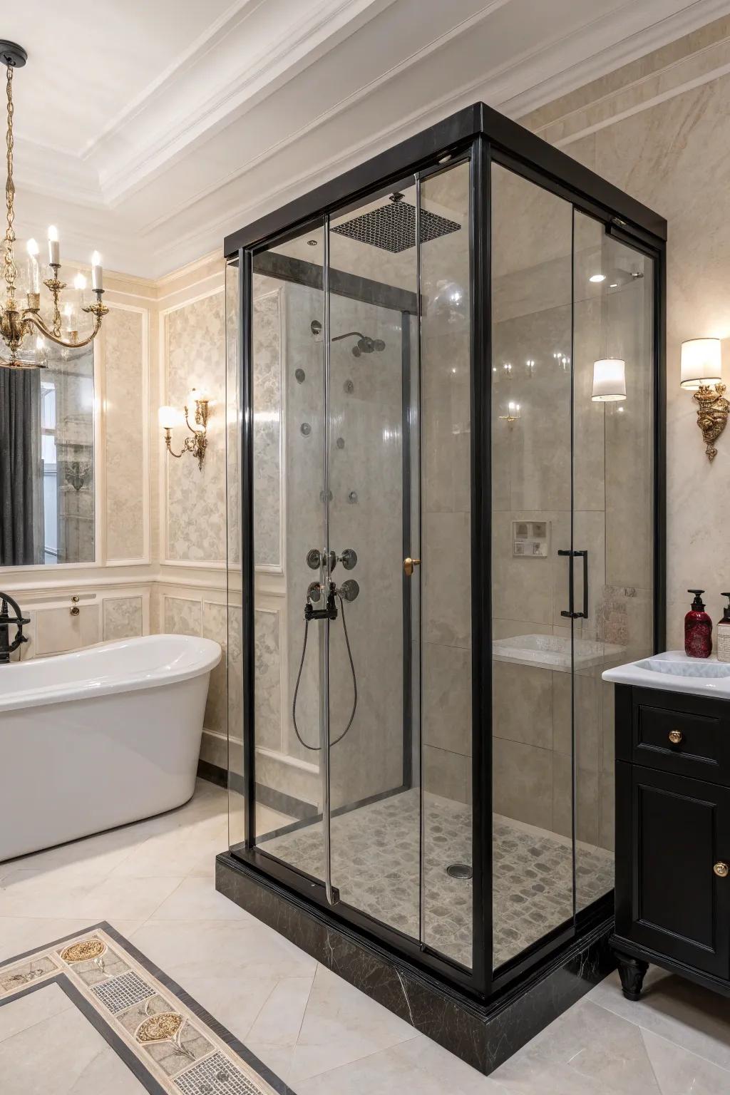 Glass closures preserve an open and elegant feel.