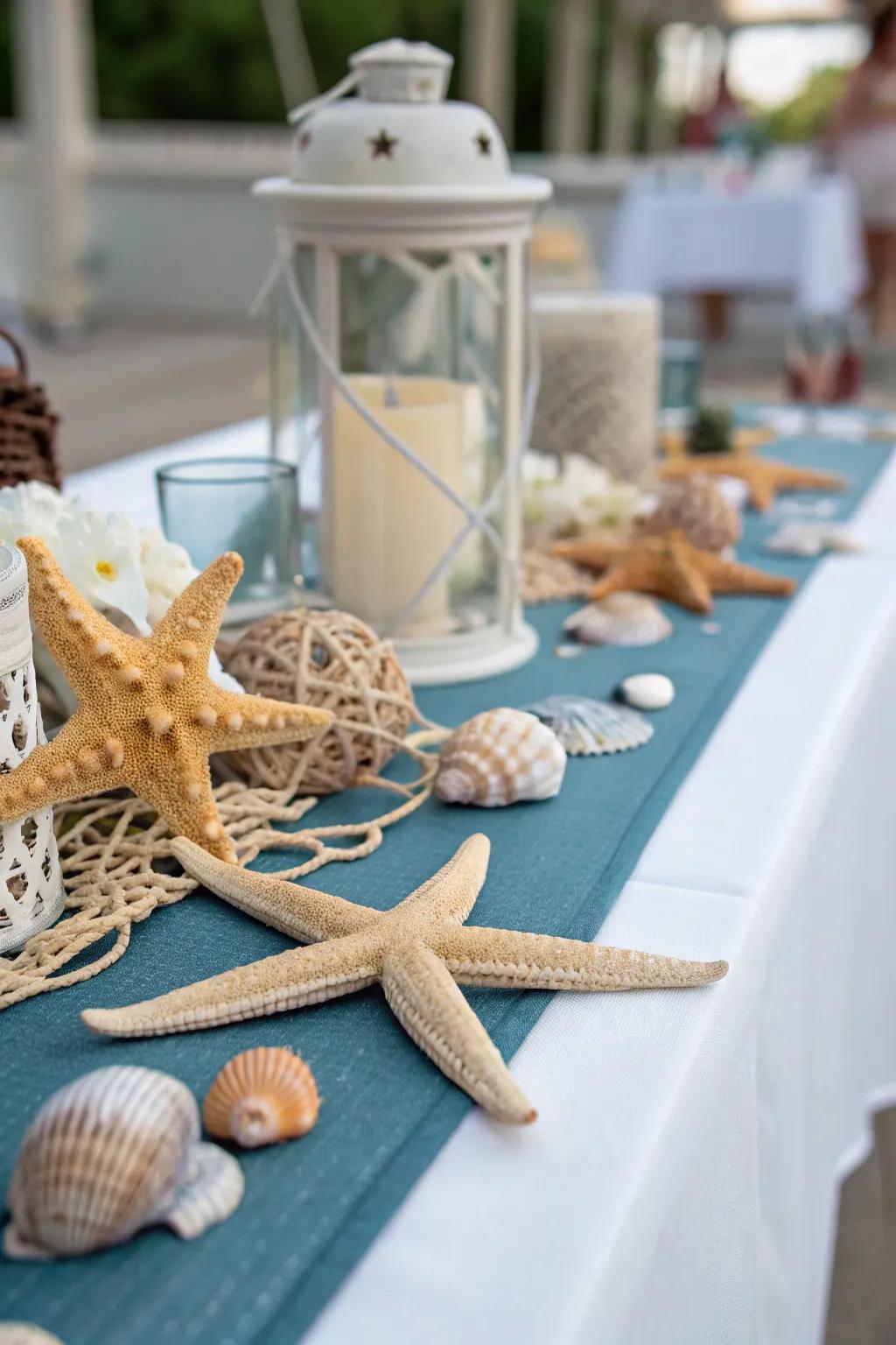 Maritime accessories contributing appeal and thematic cohesion to the event.