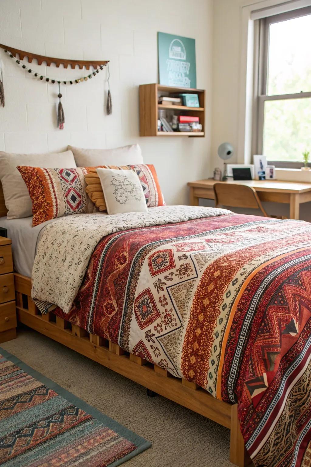 Layered bedding for maximum comfort