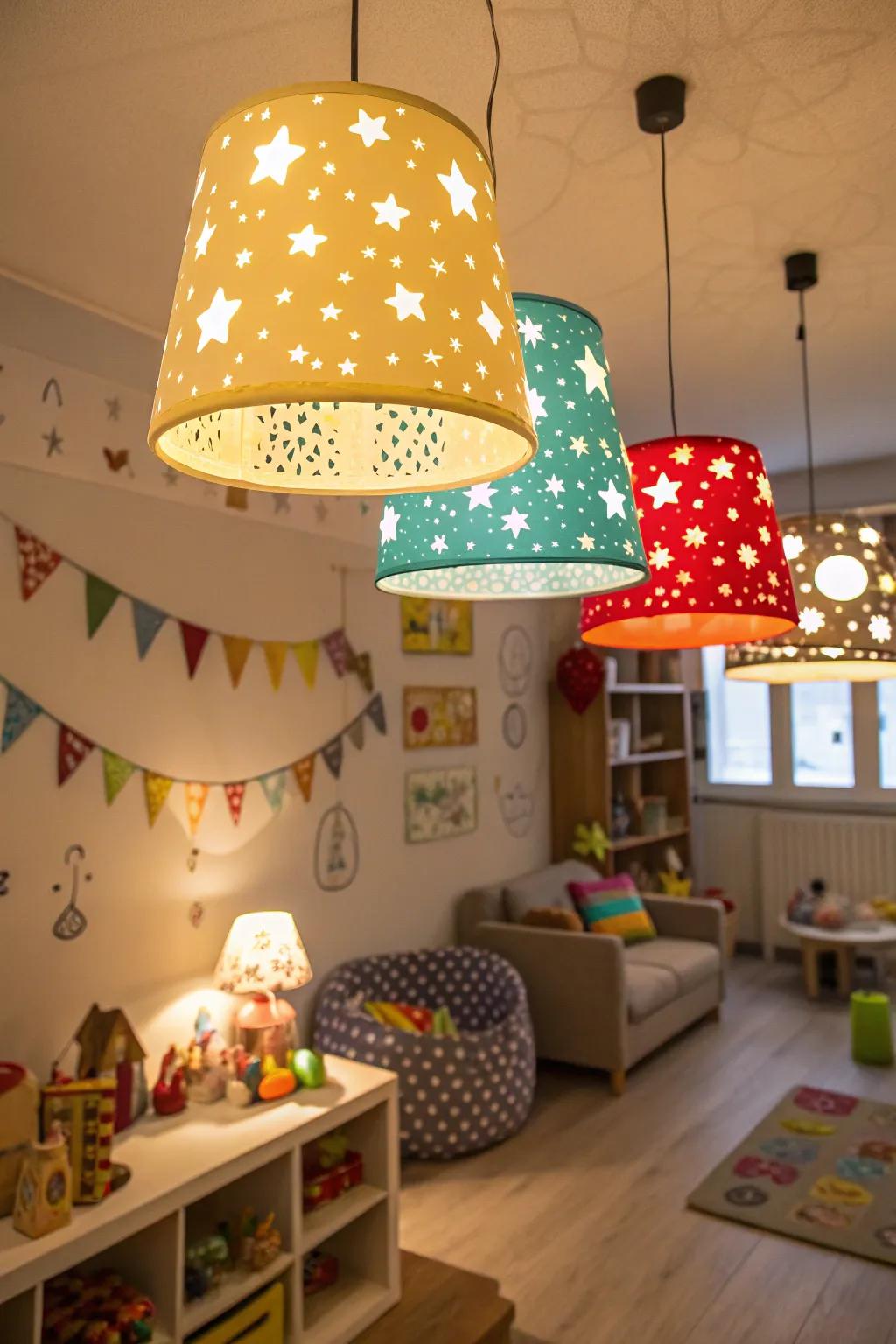 Creative lighting fixtures can transform the ambiance of a room.