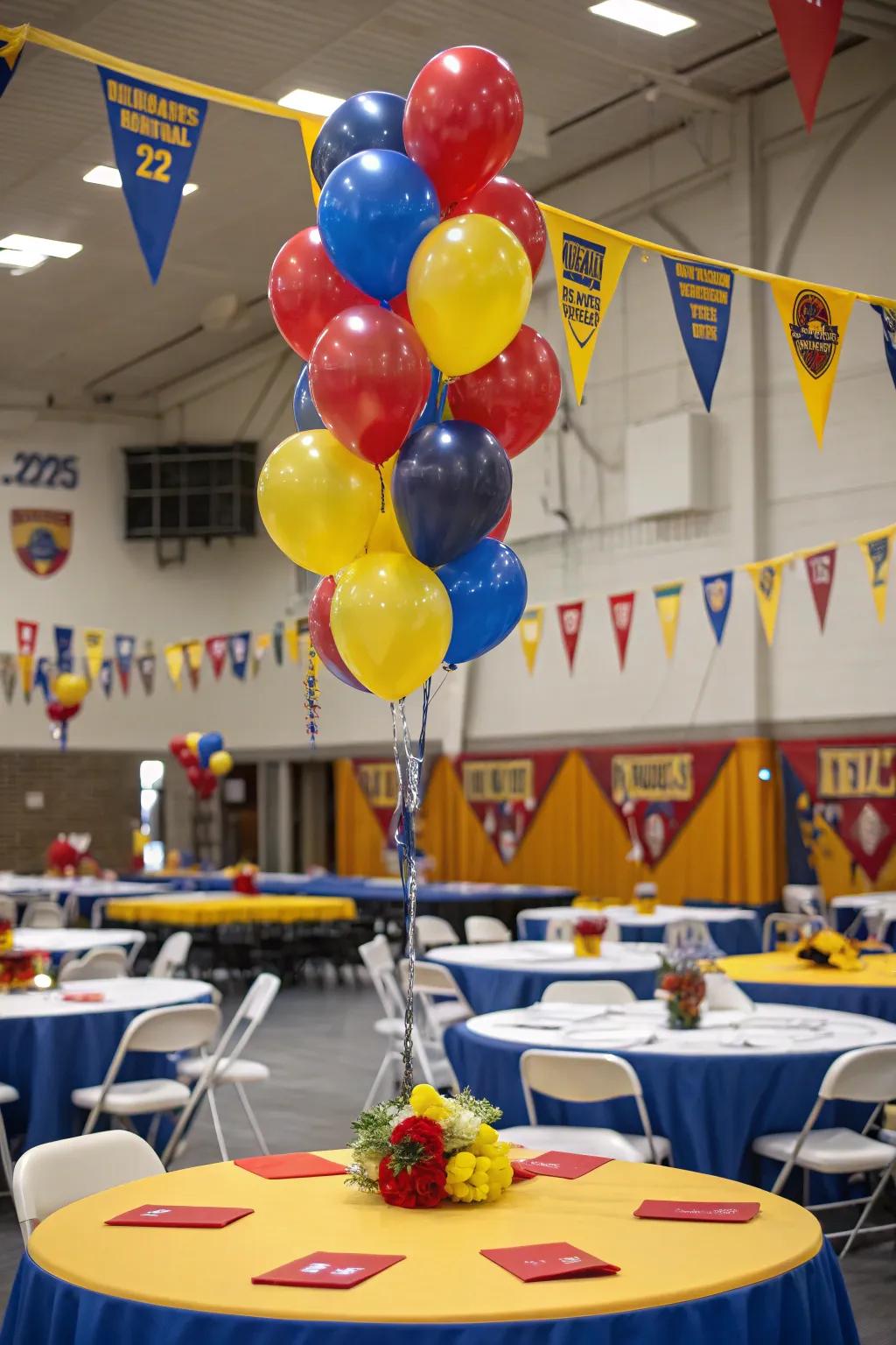 Celebrate institutional pride with a color-harmonized celebration.