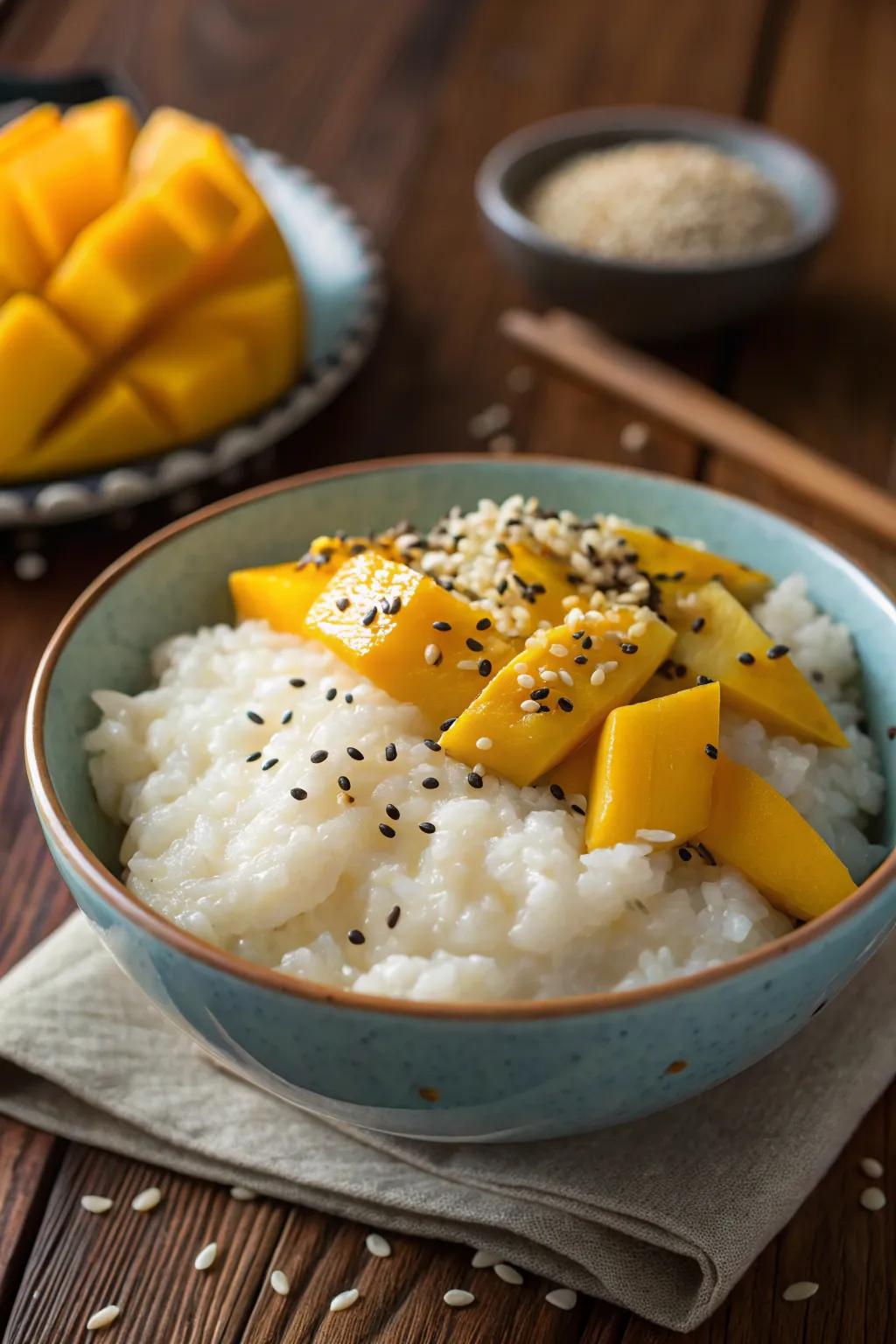 Relish a sweet beginning with coco grain and fruit.