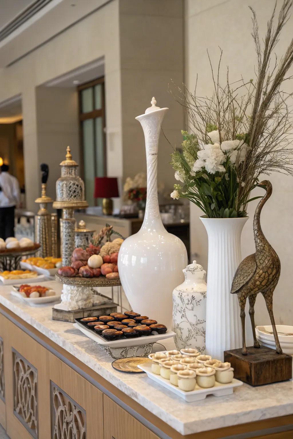 Height variation sustains visual interest.