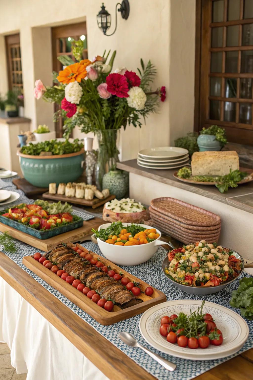 A themed buffet that pleases both the eyes and the palate.