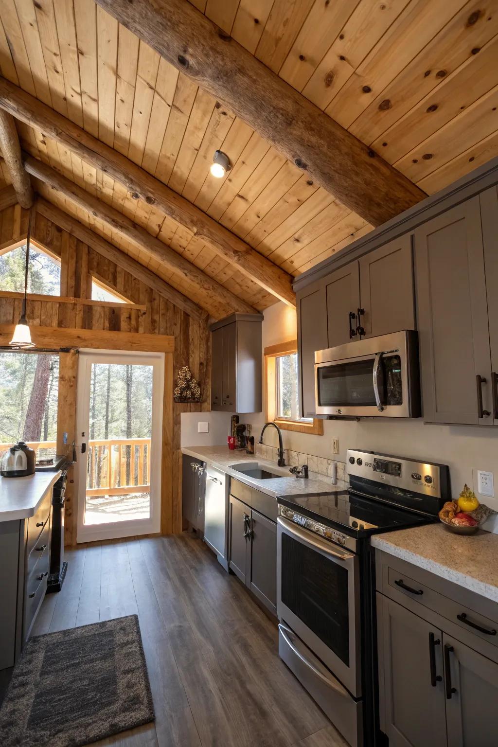Modern conveniences meet earthy charm.