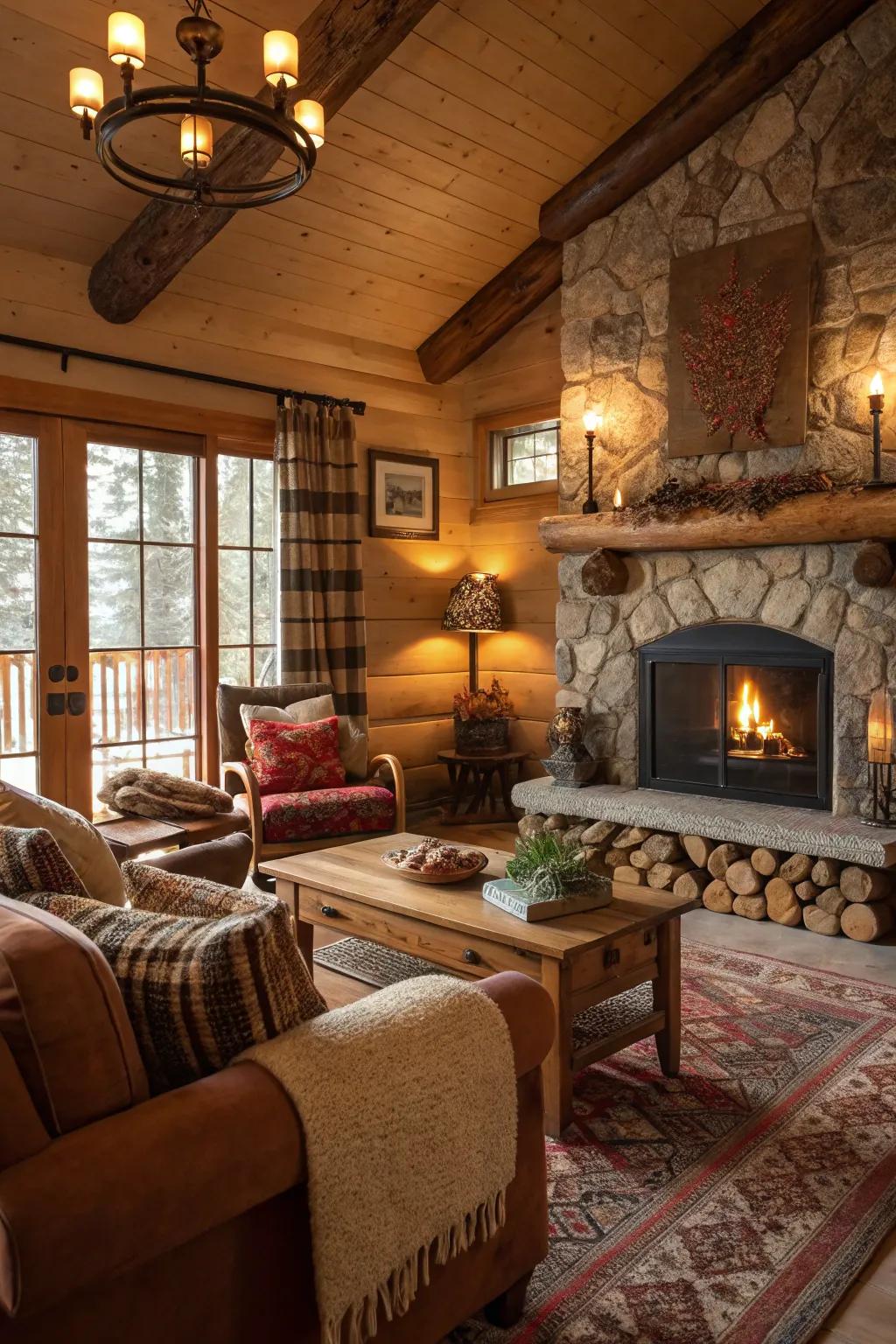 A warm color palette in natural tones creates a welcoming vibe.
