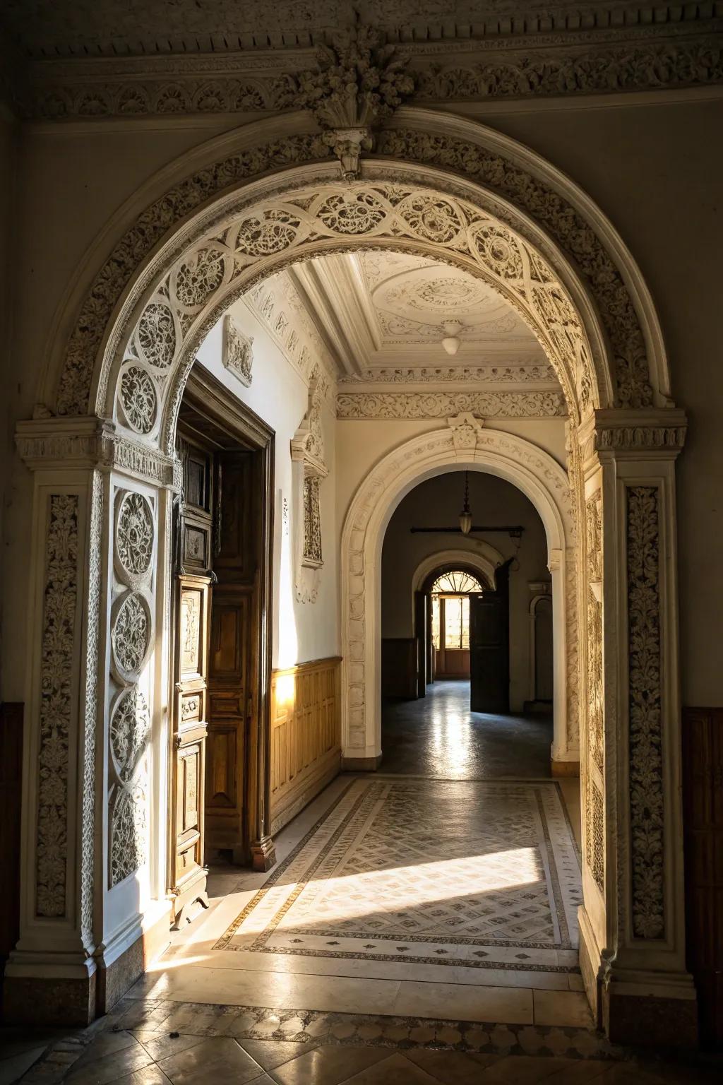 Eternal beauty with classic archways.